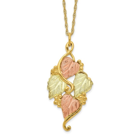 10k Tri-color Black Hills Gold Necklace